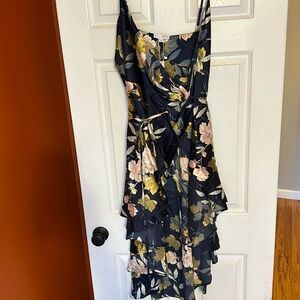 Baltic Born Silk, Floral Wrap Dress